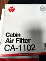 Новый фильтр салона для Land Cruiser Prado Cabin Air Filter CA-1102