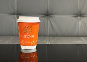 Бумажные стаканы с вашим дизайном от производителя, опт от 1000 шт